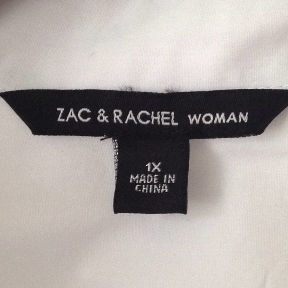 🔴 Zac & Rachel 'Woman' - Crisp White Shirt - Picture 3 of 6